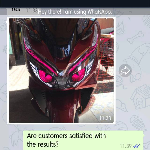 Stiker mata elang pcx sesuai pict