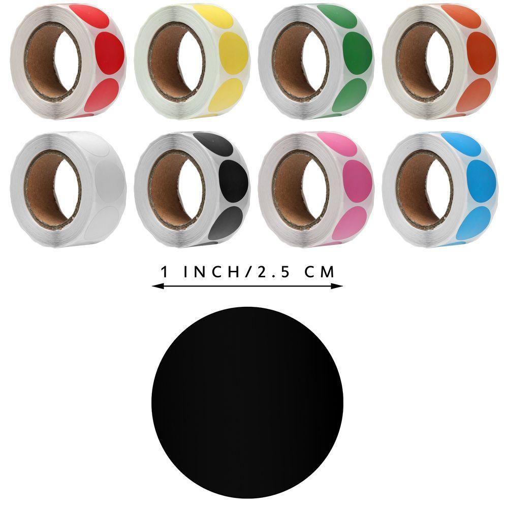 Populer 500Pcs/Roll Dot Label Stiker Perlengkapan Pesta Ulang Tahun Hadiah Kemasan Label Warna Dekorasi Rumah Sticker