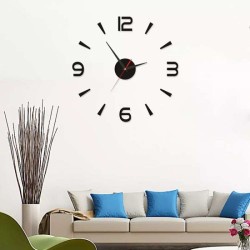 Jam Dinding Tempel DIY analog 3D Giant Modern Clock / Jam Dinding Rumah Stiker Tempel Aesthetic