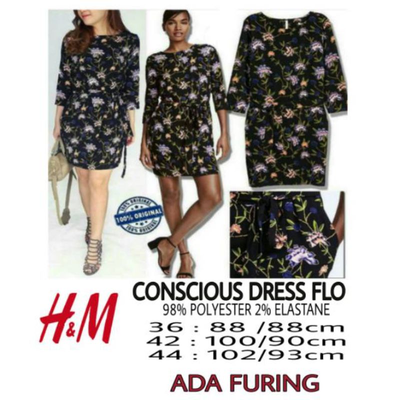 Dress Wanita H&amp;M Branded Original