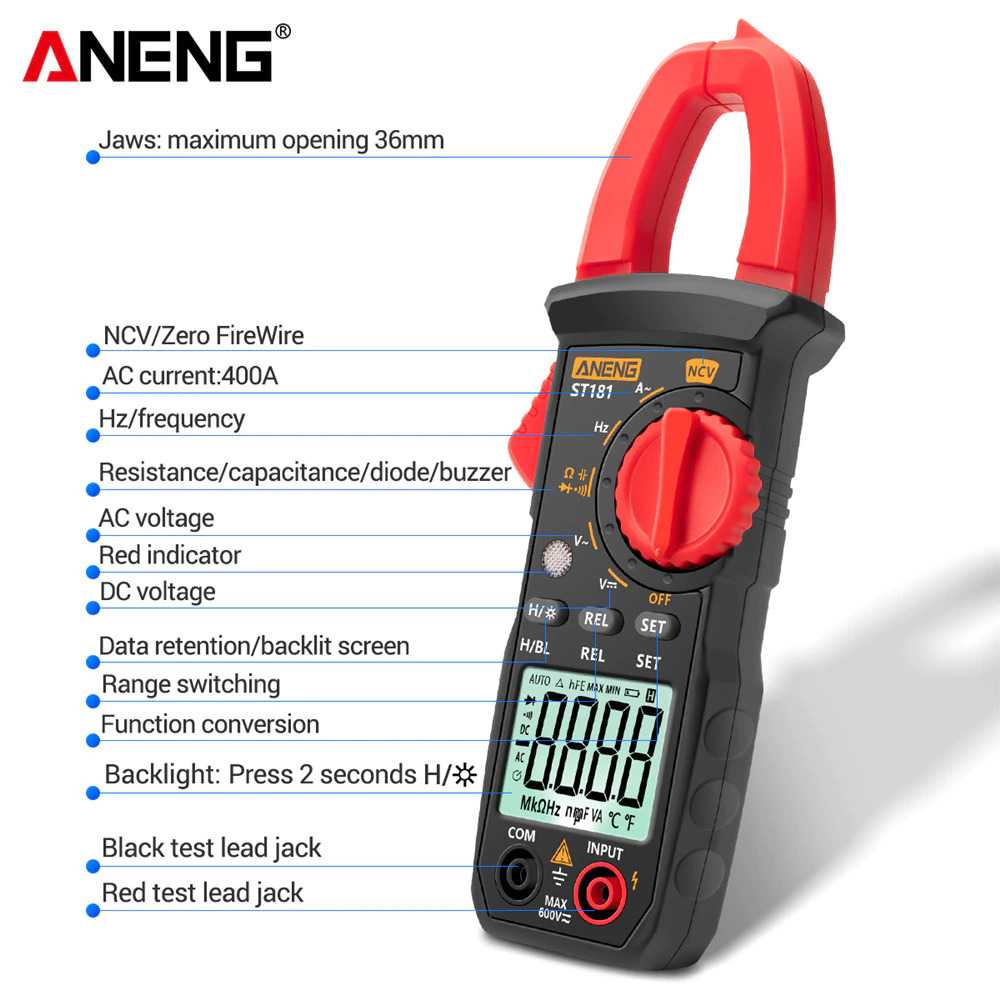 Digital Multimeter Voltage Tester Clamp - ST