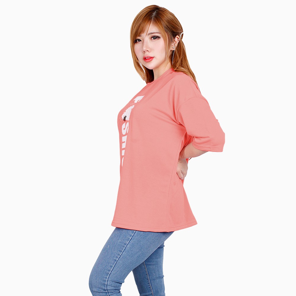 Kaos lengan tanggung wanita BIG Size model terbaru - XSHOP Agustine