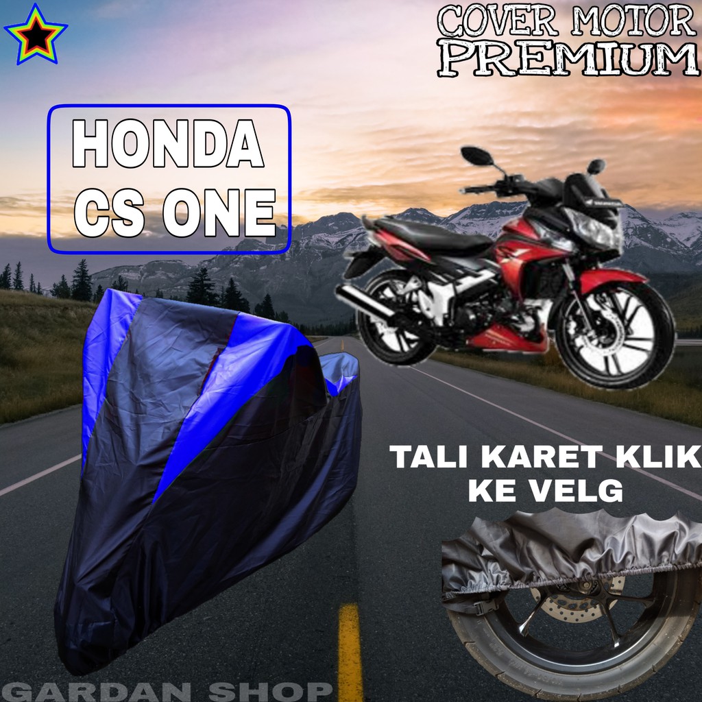 Sarung Motor HONDA CS ONE Hitam BIRU Body Cover Honda PREMIUM