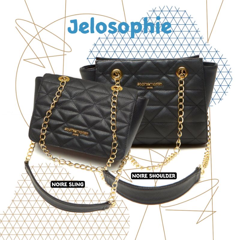 TAS TWILLY BLACK SOPHIE MARTIN PARIS SLINGBAG SHOULDER BAG