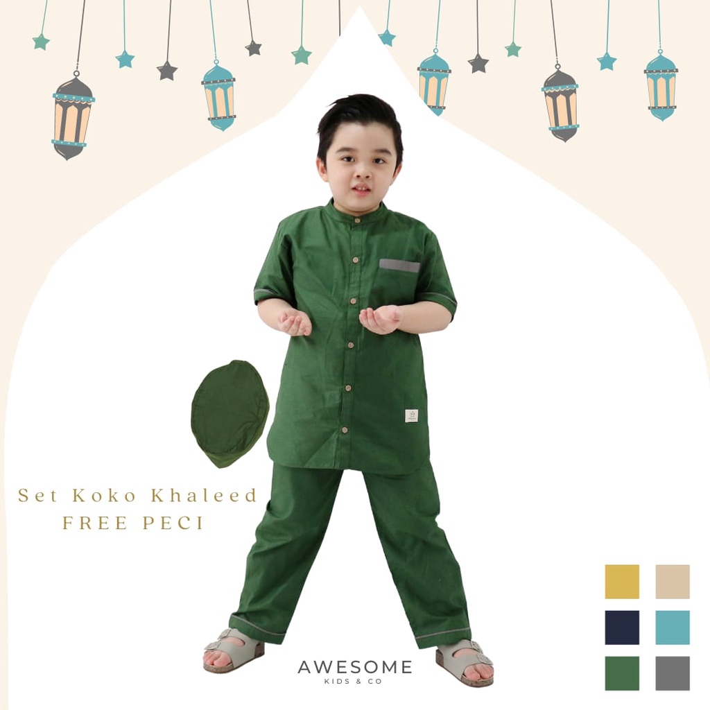 Set Koko Khaleed + celana by awesome kids | DUO KRUCILS