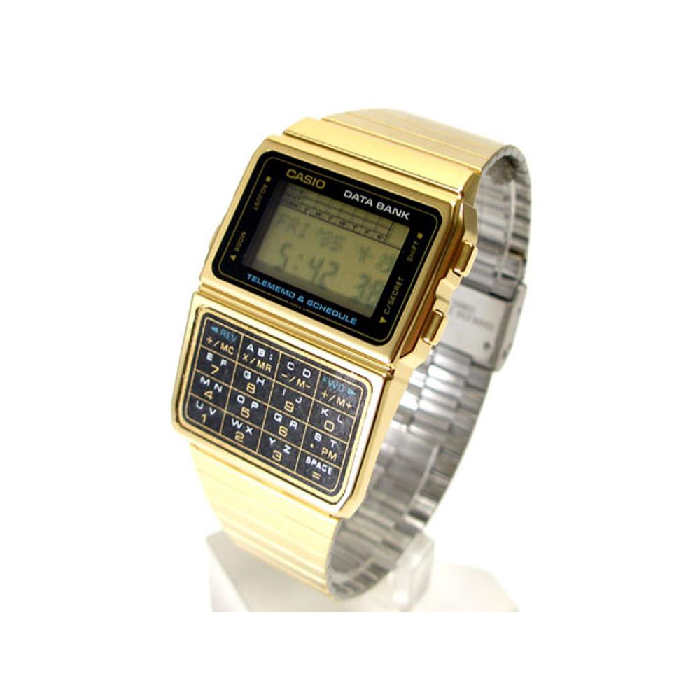 Jam Tangan Casio Calculator Data Bank Original Pria Wanita DBC 610GA