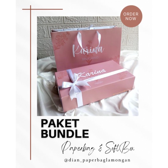 

Paperbag bridesmaid/paperbag plus softbox/paperbag 36x10x23