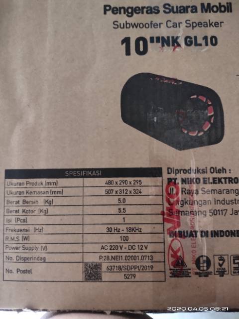 SPEAKER BLUETOOTH NIKO GL 10 KARAOKE 10 INCH PRIA-3