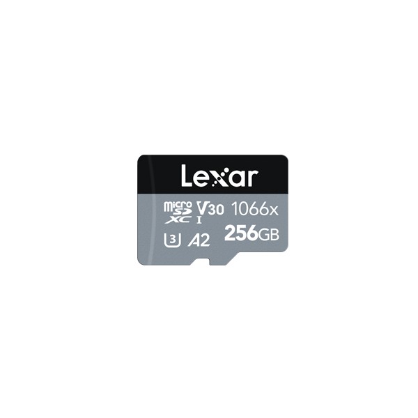 Lexar Professional 1066x micro SDXC 256GB UHS-I Cards SILVER Series