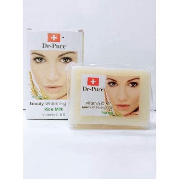 Beauty whitening Rice Milk DR PURE soap