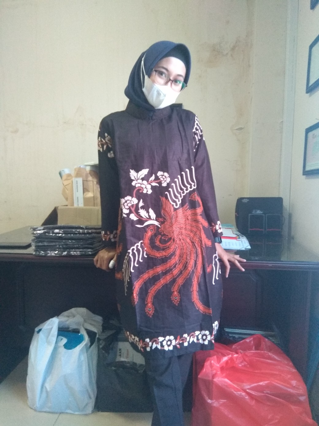 #cod Bayardirumah Tunik Batik Wanita S M L Xl Xxl Jumbo