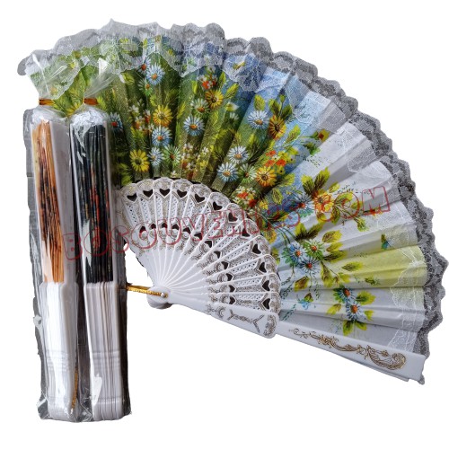 Kipas spanyol Putih souvenir pernikahan