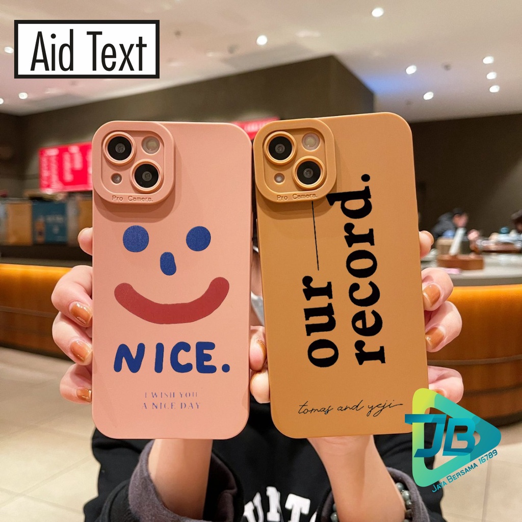 SOFTCASE CASE SILIKON PROCAMERA AID TEXT OPPO VIVO SAMSUNG REALME XIAOMI IPHONE INFINIX ALL TYPE JB5589