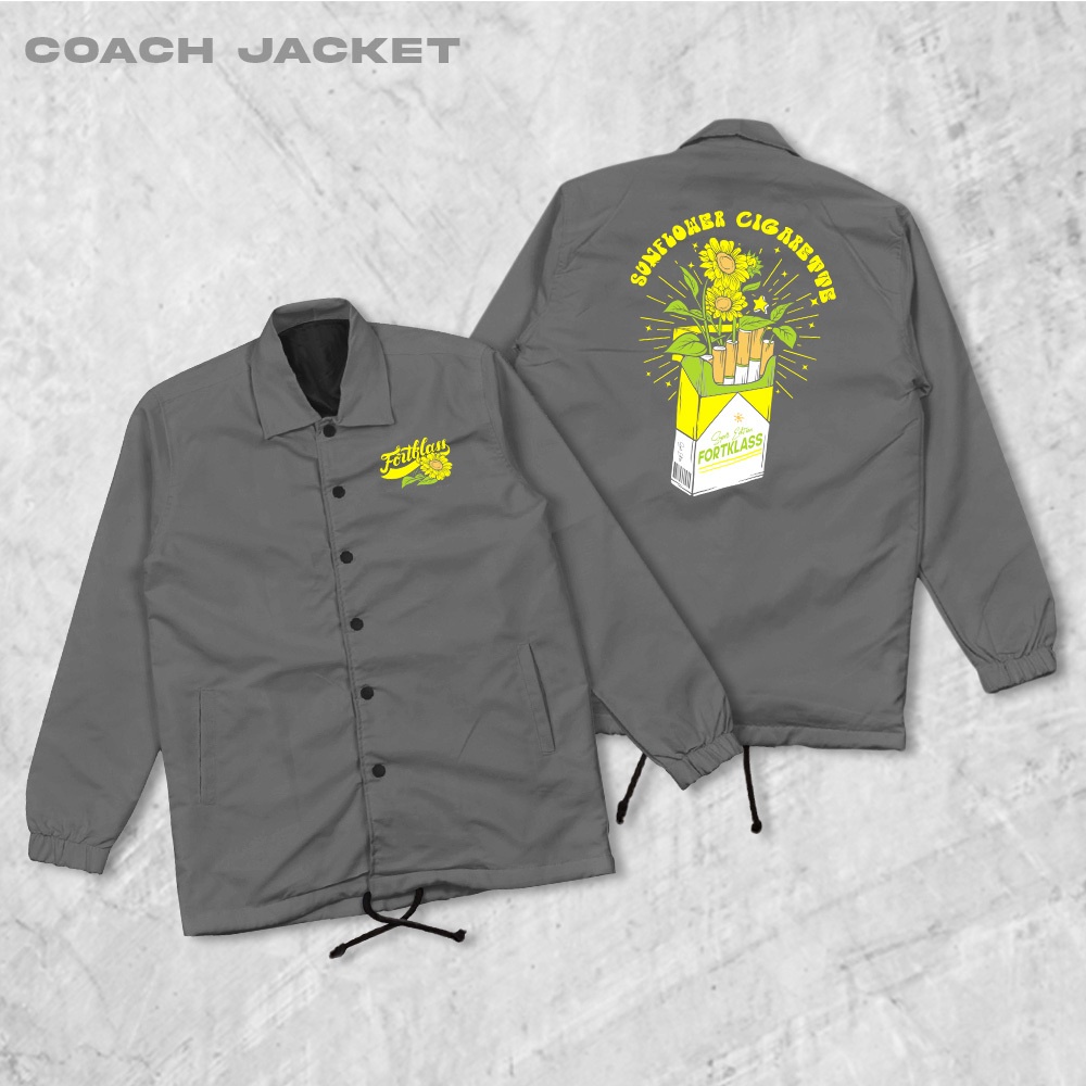 FORTGLASS Cigar Coach Jaket Pria Outwear Unisex Parasut