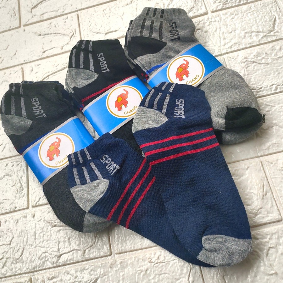 PAKET 3PSG Kaos Kaki MEN SPORT MATA KAKI Import