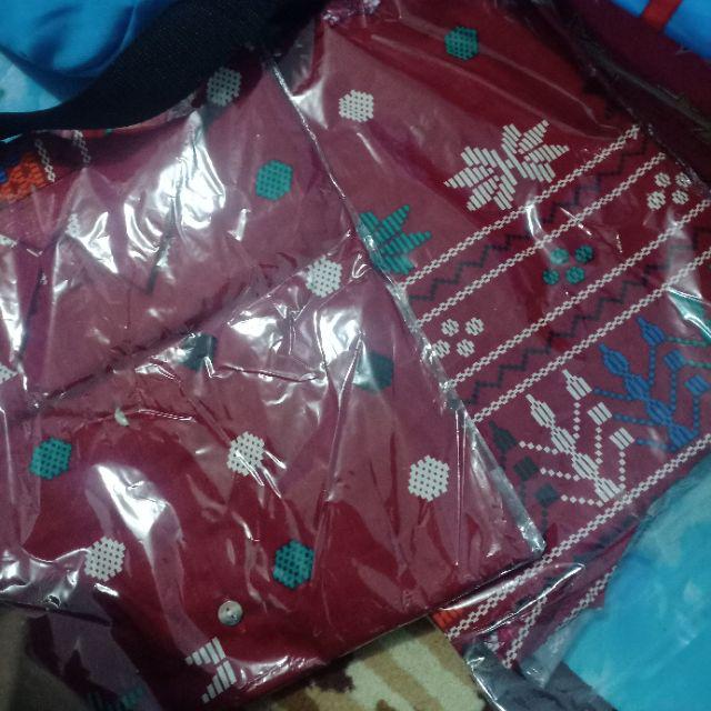 Couple Batik Kairo Mix Burkat Kemeja Dan Dress