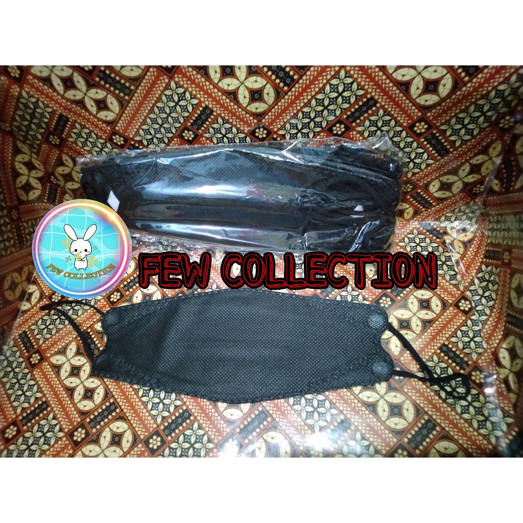 MASKER ( KING MASK ) KF94 Premium 4 Ply Warna HITAM isi 10pcS