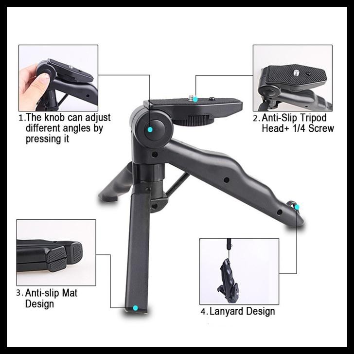 (New Product!) Mini Tripod - Dslr - Smartphone - Go Pro - Xiaomi Yi - Action Camera !