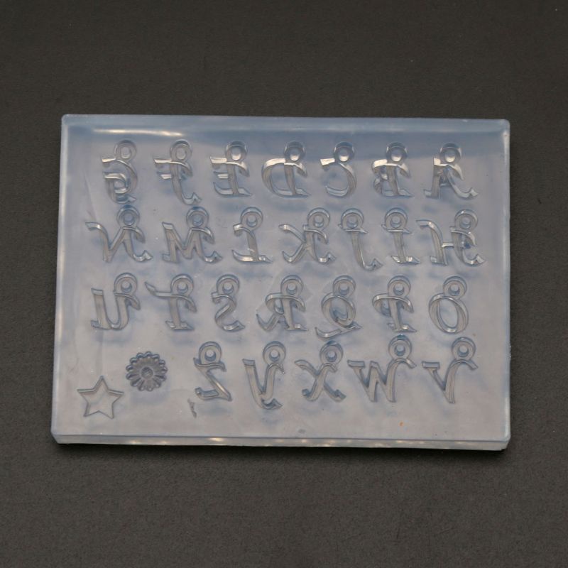 SIY  DIY 26 Small Size English Letters Mold Kit Alphabet Pendant UV Resin Silicone Mold Jewelry Making Tools Nail Art Crafts