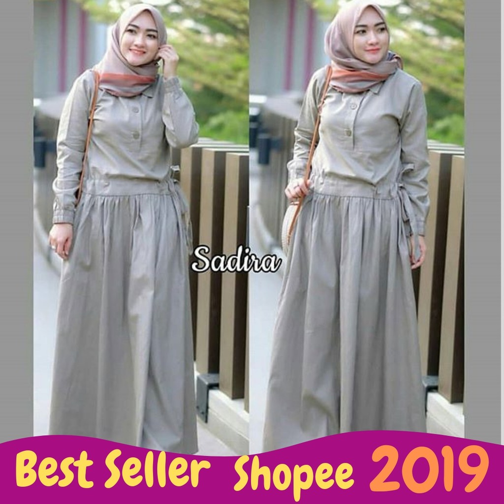 EXCLUSIVE Baju Gamis Model Terbaru Modern PALING KEKINIAN Shopee