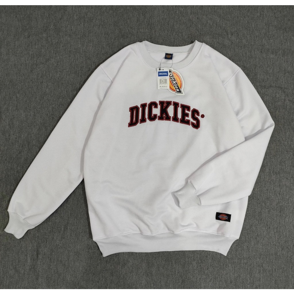 FULL TAG &amp; LEBEL Crewneck DICKIES / Sweater Sweatshirt DICKIES Script - Jaket DICKIES