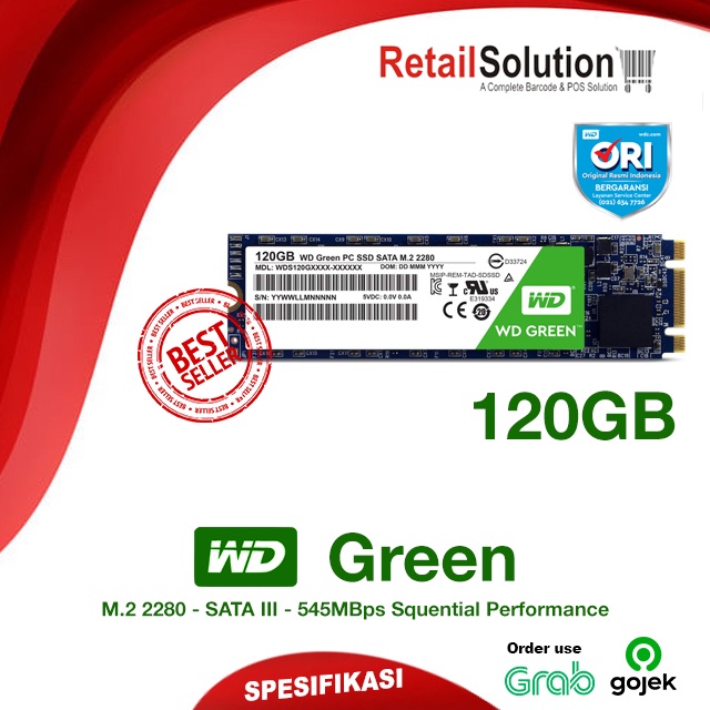 SSD WD Green 120GB M.2 2280 SATA3