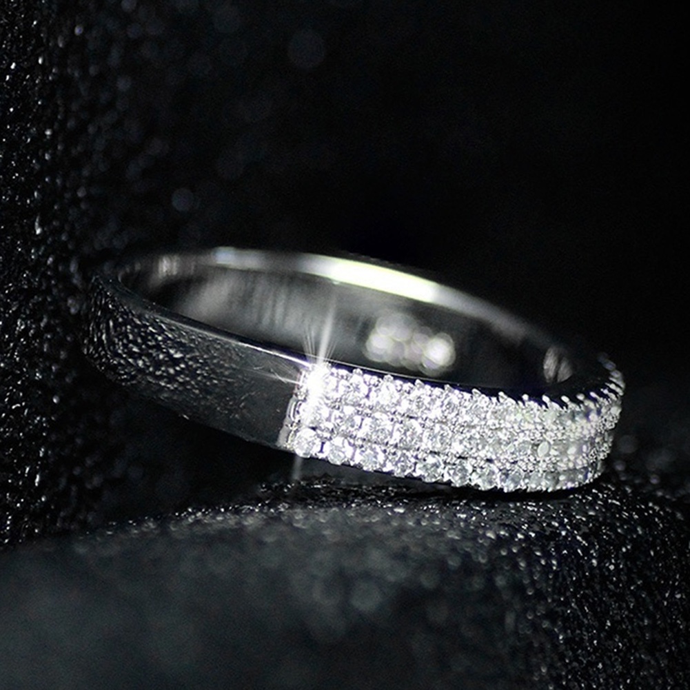 Hu Hu Hu Hu Hu Alat Bantu Pasang Kacamata♡ Cincin Wanita Multilayer Hias Berlian Imitasi Untuk Pesta Pernikahan