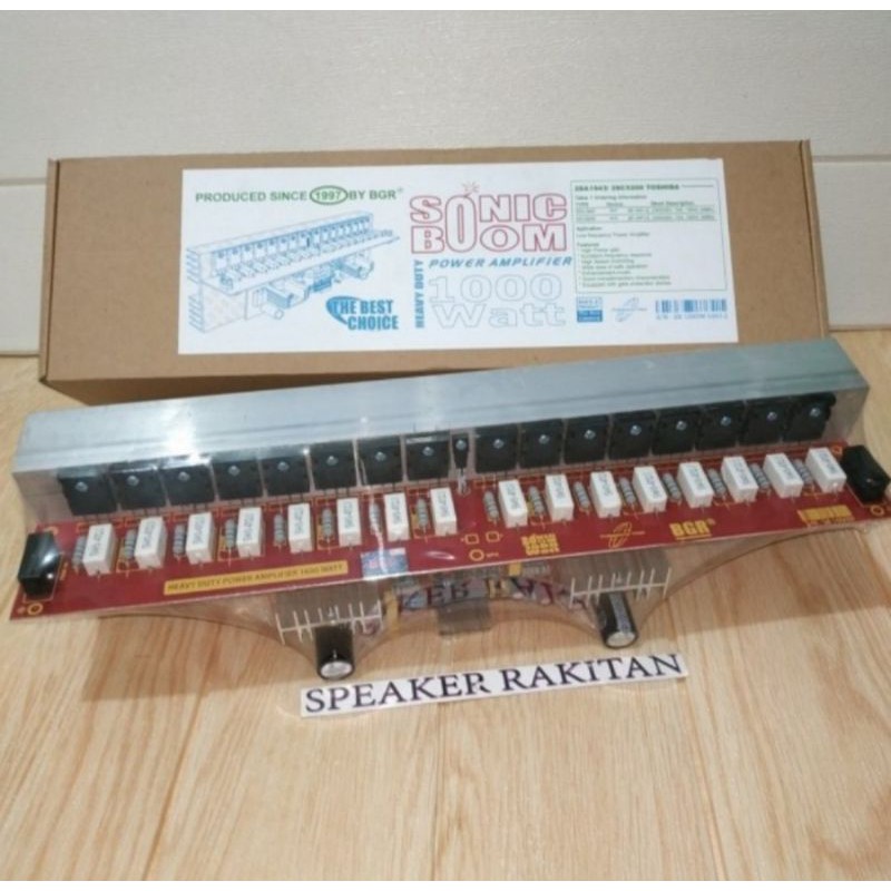 Kit Power Amplifier Mono SONIC BOOM 1000 Watt Tr Toshiba