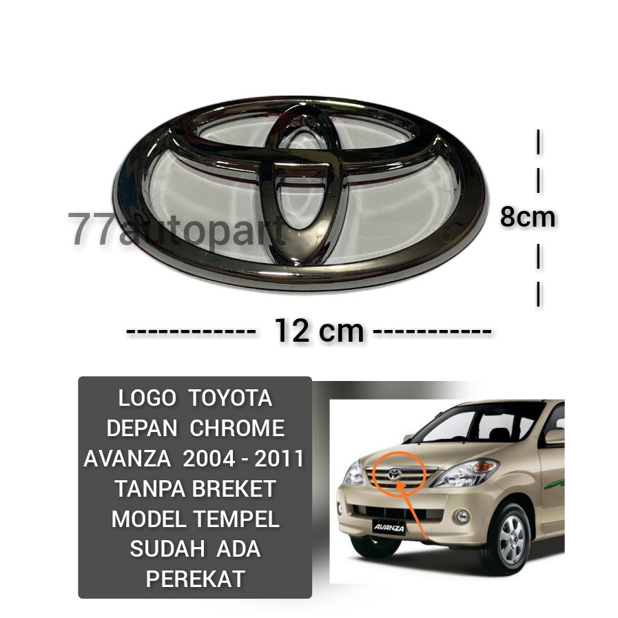 avanza 2004 sampai 2011 logo toyota depan