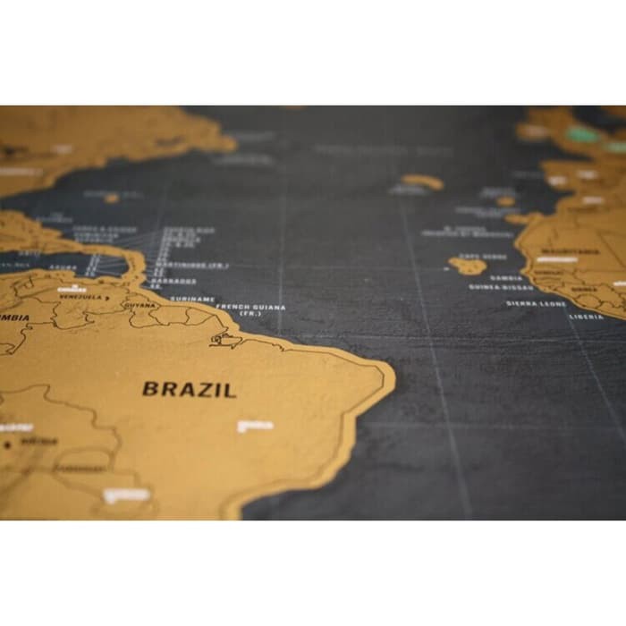 

Termurah!! Leegoal Novelty World Map Educational Scratch Off Map P