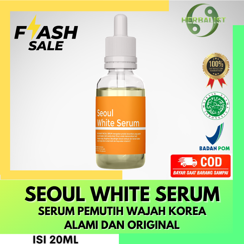 SEOUL WHITE SERUM – Serum Pencerah Wajah / serum scarlett whitening / Serum Whitening Korea BPOM