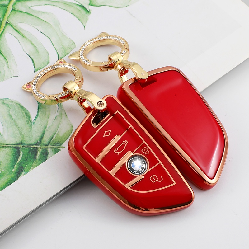 Casing Kunci Mobil 3 4 Tombol Bahan TPU Untuk BMW X2 X3 X5 X6 F30 F34 F10 F20 G20 G30 G01 G02 G05 F15 F16 1 3 7