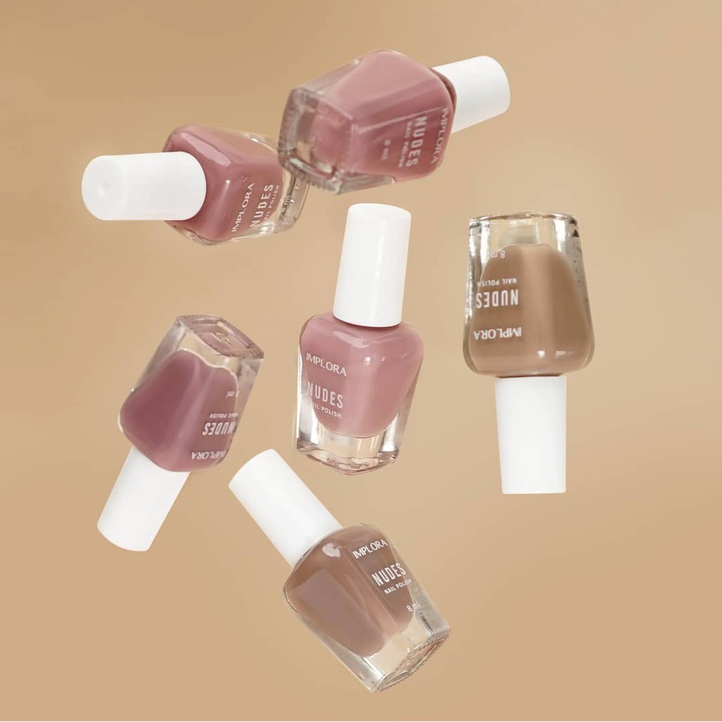 DOMMO - D8138 Implora Nail Polish NEW Kutek RedClearNudes - Satuan BPOM