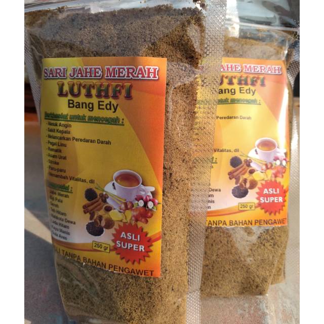 Sari Jahe Merah Luthfi Bang Edy/Ginger Powder Drink/Spice Drink