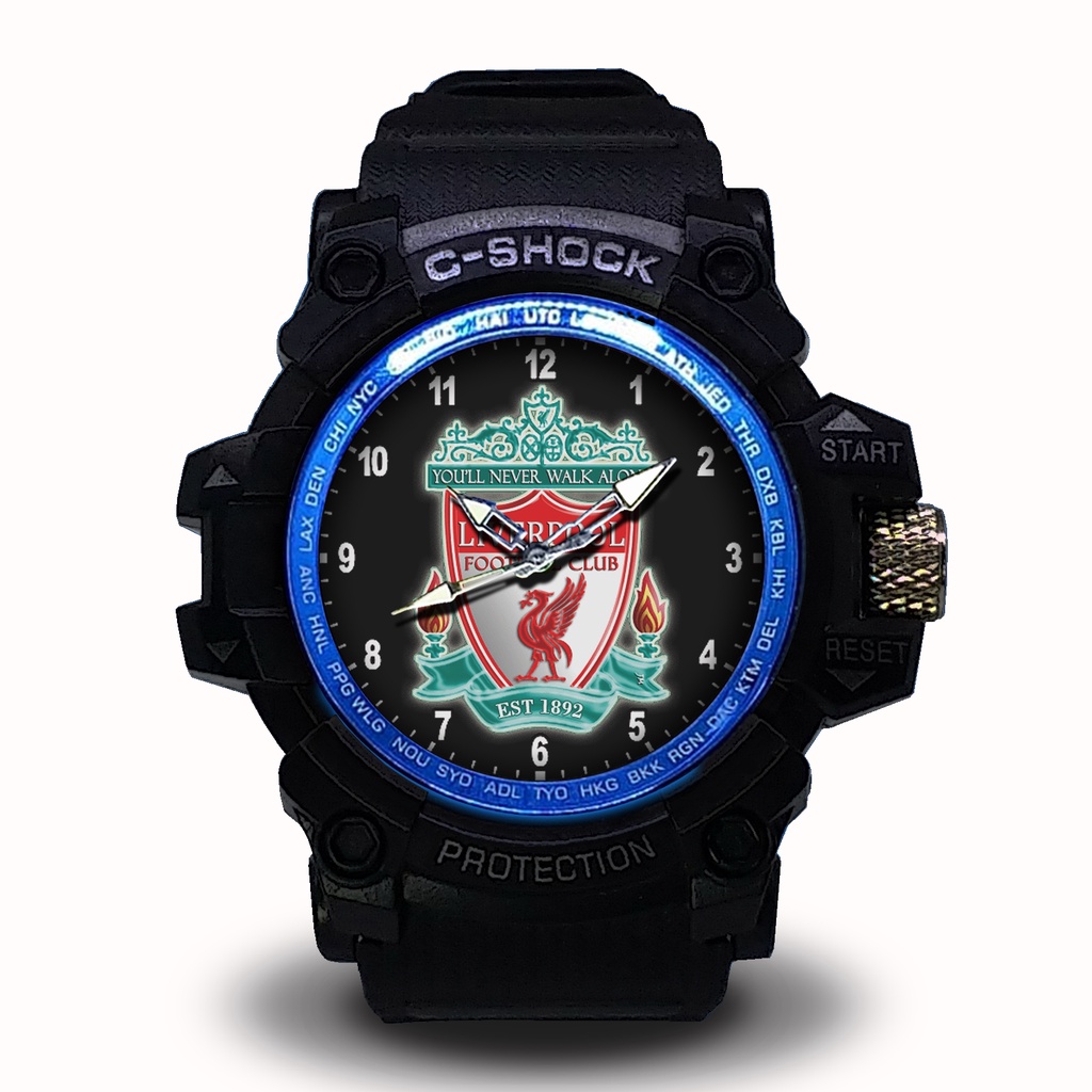 Jam Tangan Liverpool Outdoor List Merah #Hitam