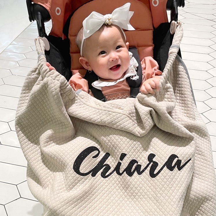 [BEST SELLER] MAISON ELMESA On The Go Blanket Cotton Texture Series - Selimut Bayi Multifungsi