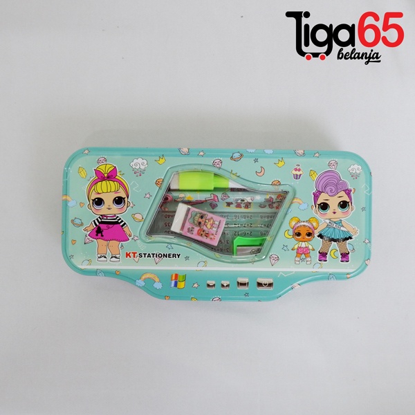 365 PENCIL CASE #40790 Tempat Pensil / Pouch Penyimpanan Besar / Pencil Case Magnet