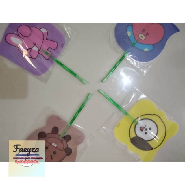 grosir  KIPAS PLIWITAN BT21 ATAU BTS 6 PCS KEKINIAN