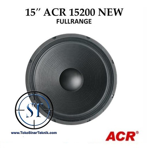 Speaker 15 inch ACR Full Range 50W 8 Ohm 15200 New 15&quot;