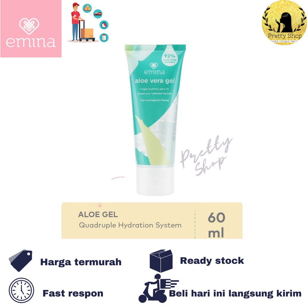 Jual Emina Aloe Vera Gel 60ml (Perawatan Tubuh) Shopee Indonesia