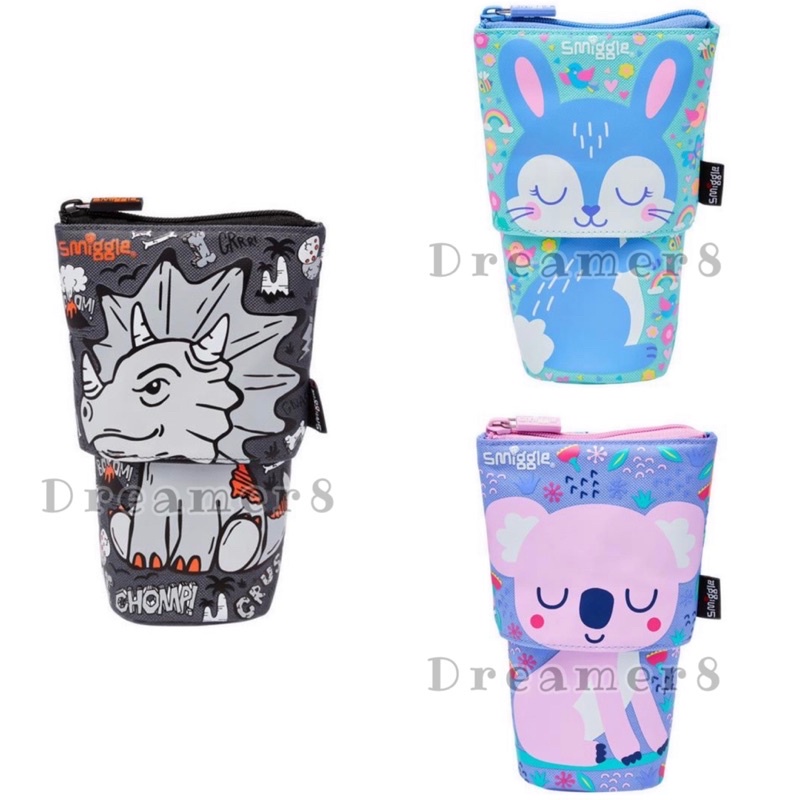 

SMIGGLE Animalia Junior Slide & Stand 2 In 1 Pencil Case Tempat Pensil