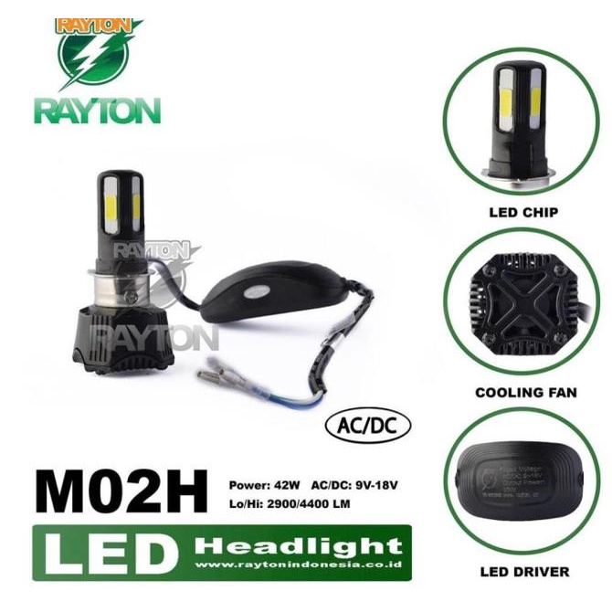 RTD Led Lampu Utama Headlamp LED RTD M02H Original