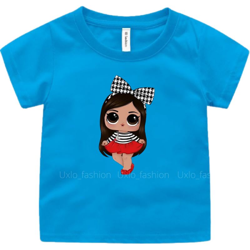 Kaos Anak Perempuan LOL SUPRISE Umur 2 Sampai 15 Tahun Baju Anak Cewe Murah Uxlo Fashion