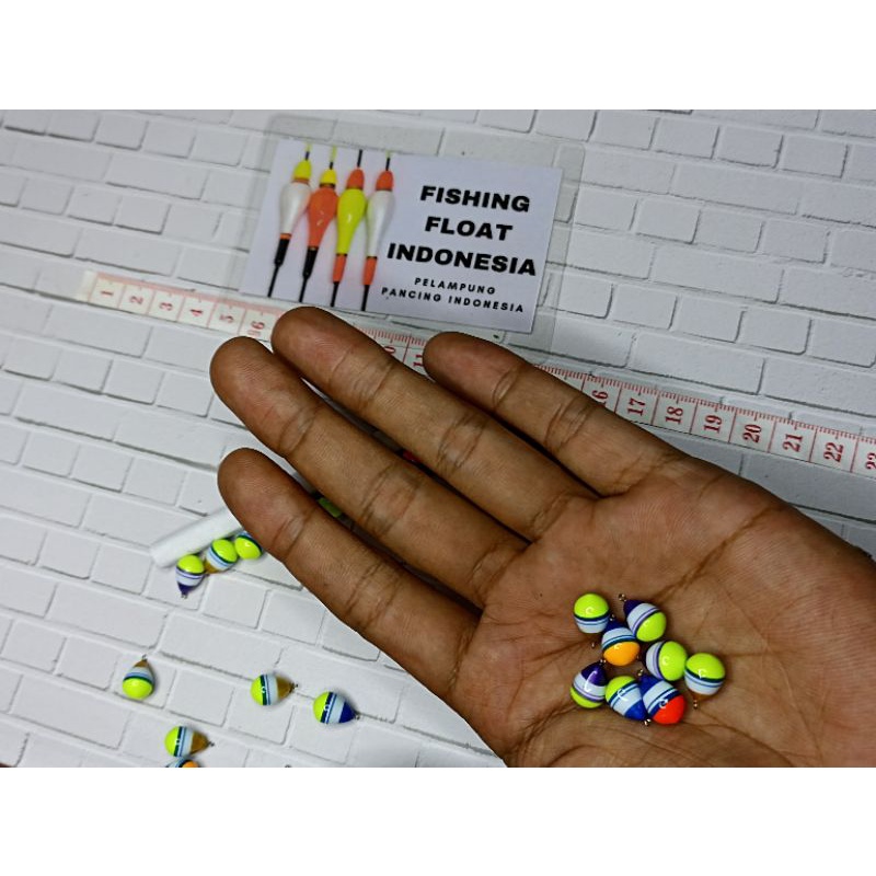 5 biji pelampung pancing micro,pelampung pancing biji jeruk, pelampung pancing plenik, benik, bulat 