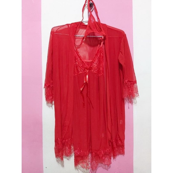 KIMONO LINGERIE COSPLAY BAJU HARAM PAKAIAN DALAM WANITA BAJU DINAS DEPAN SUAMI BODYCON DRESS BAJU DINAS MALAM DASTER SEXY BIG SIZE SLEEPWEAR SEXY-6