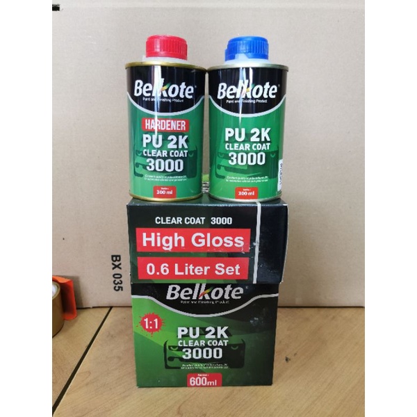 Belkote Clear 3000 kemasan 0.6 ltr