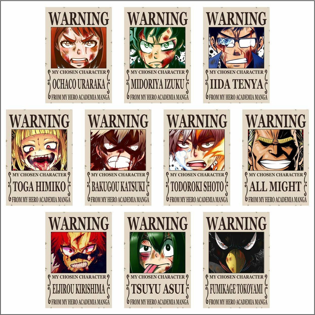 Poster Anime Boku no Hero Academia (My Hero Academia) Terlengkap-1