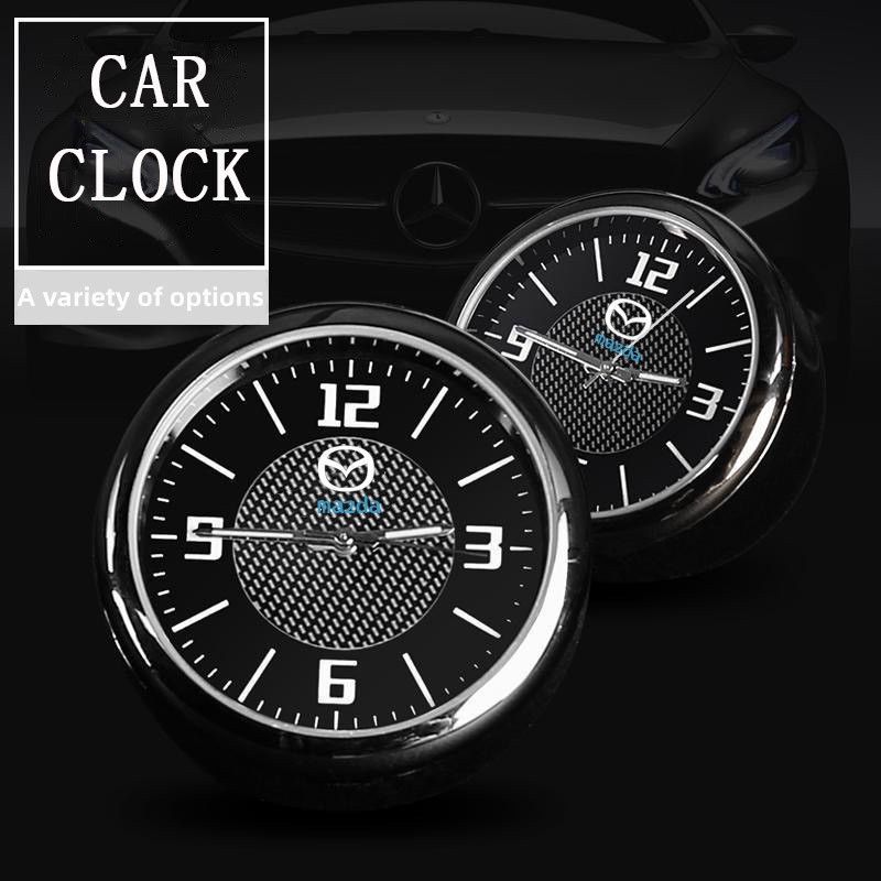 Mazda Jam Mobil Mini Quartz Clock Aksesoris Interior Bercahaya Cocok untuk 2 3 CX5 CX30 CX8 CX3 Mazda2 6 5 bl gh gp