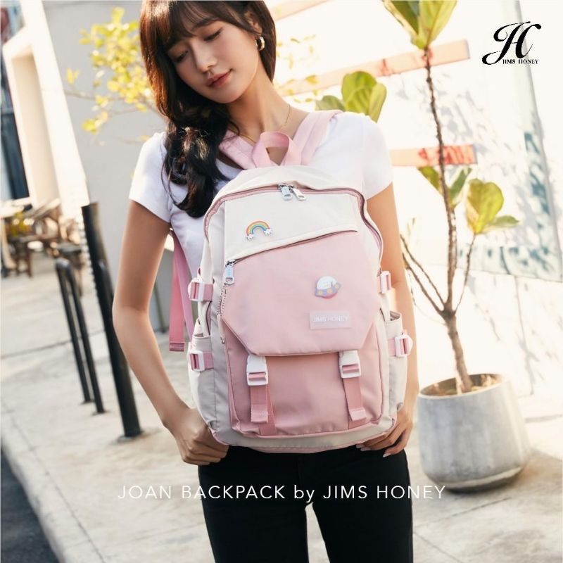 RANSEL WANITA KEKINIAN RANSEL SEKOLAH ANAK PEREMPUAN JIMS HONEY JH JOAN DAN CHIKA BACKPACK MURAH PROMO DISKON KADO ULTAH ANNIVERSARY PACAR ISTRI CEWEK PEREMPUAN UNIK ELEGANT CANTIK MURAH FEMINIM ANAK PEREMPUAN TAS RANSEL LAPTOP WATERPROOF ANTI AIR