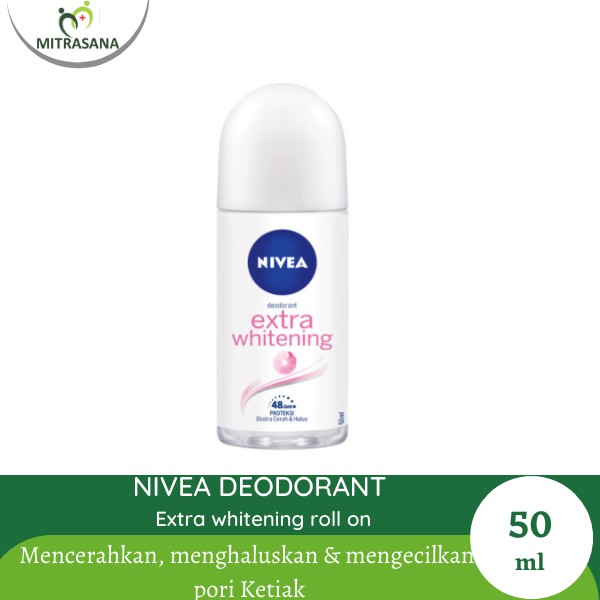 NIVEA Deodorant Extra Whitening Roll On - 50 ml